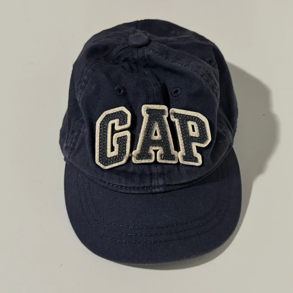 Size XS / S - Gap Kids Navy Blue Logo Baseball Cap Hat Cotton